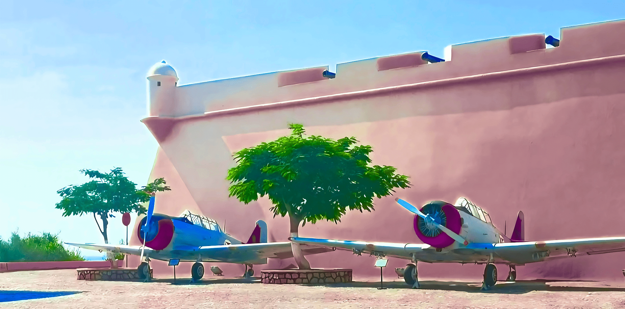 Quiet space with a view near the fortress walls