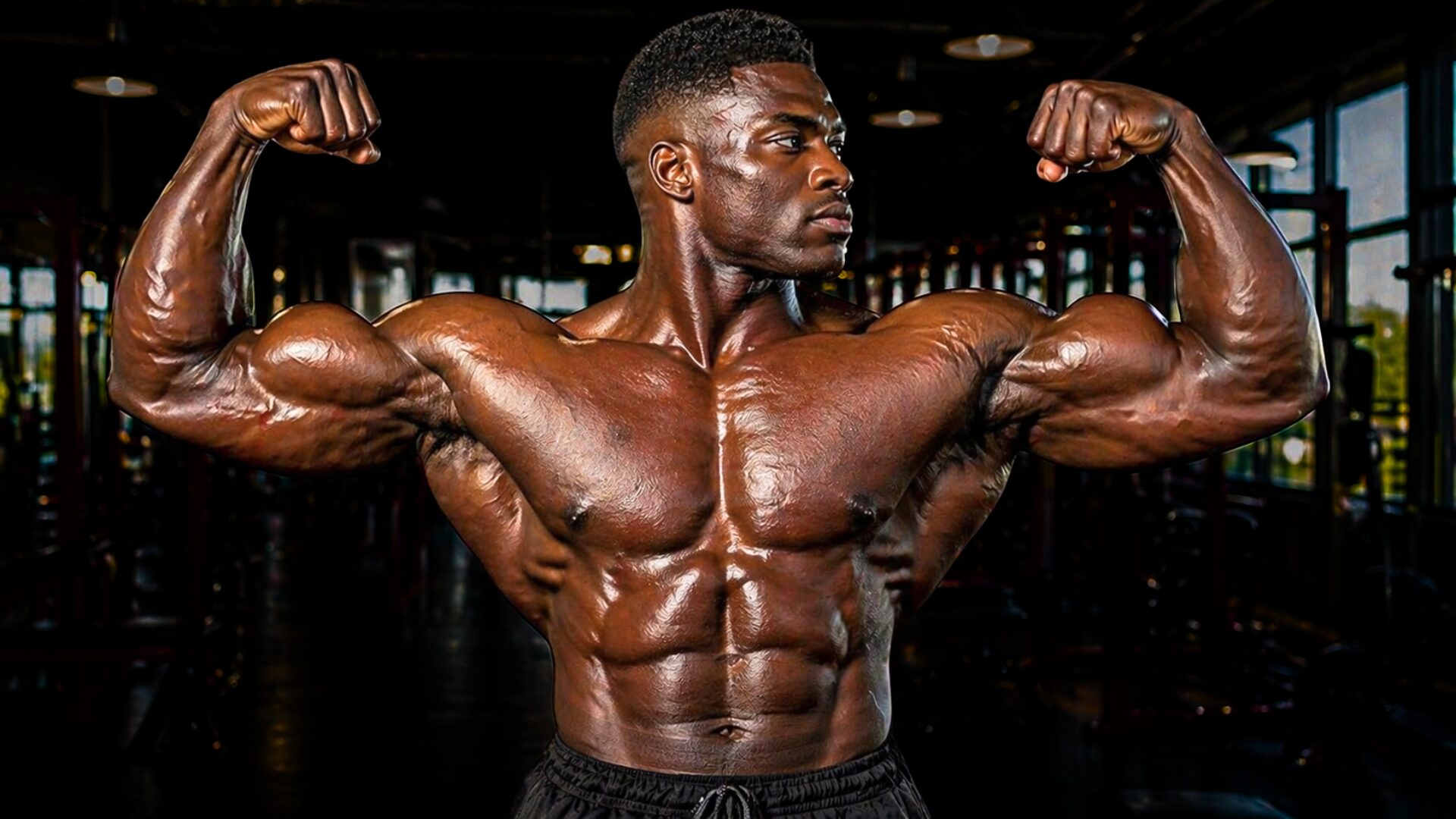 Man training at AMG Fitness Club Luanda